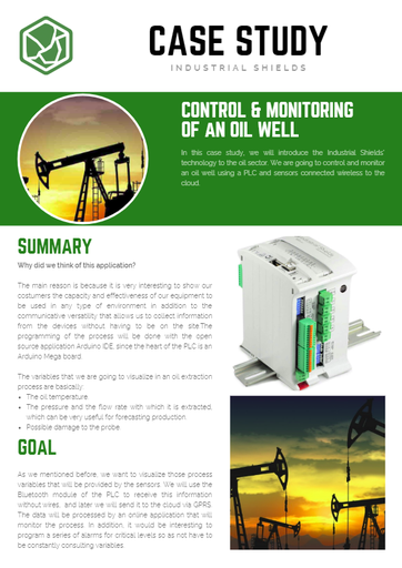 CASE STUDY (ENG) - Control & monitoring of a oil well