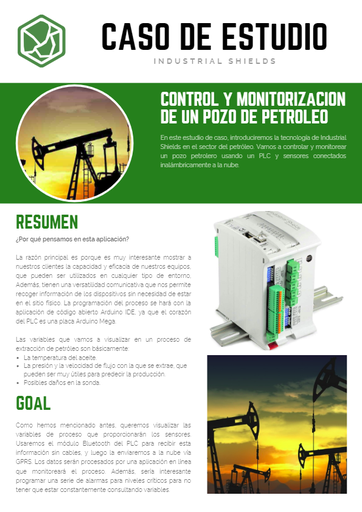 CASO de ESTUDIO (ESP) - Control y monitorización de un pozo de petróleo