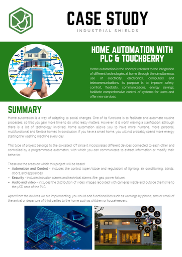 CASE STUDY (ENG) - Home automation with PLC & TouchBerry