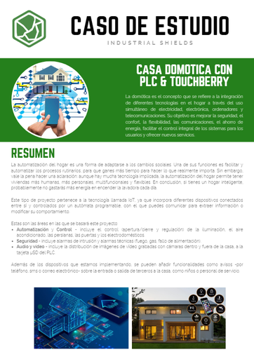 CASO de ESTUDIO (ESP) - Domótica con PLC & TouchBerry