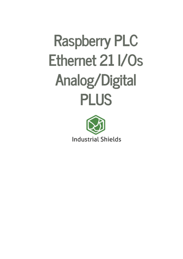 Datasheet Raspberry PLC Ethernet 21 IOs