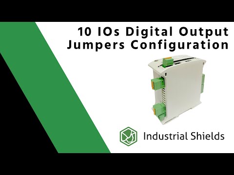 How to configurate the digital outputs of the 10IOs Digital module using the internal jumpers.