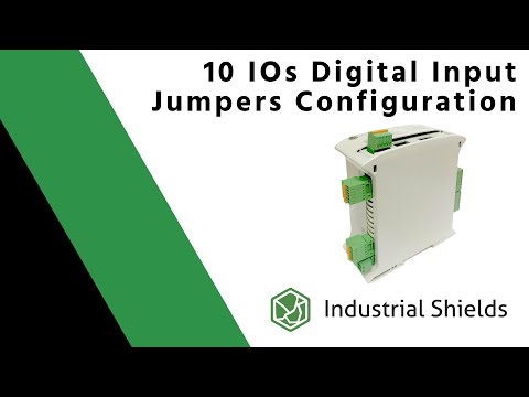 How to use the internal jumpers to configurate the digital inputs of a 10IOs digital module