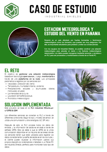Caso de Estudio (ESP) Estación meteorológica y estudio del viento en Panamá
