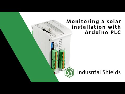 Implement a monitoring system of a solar installation with an Arduino based PLC