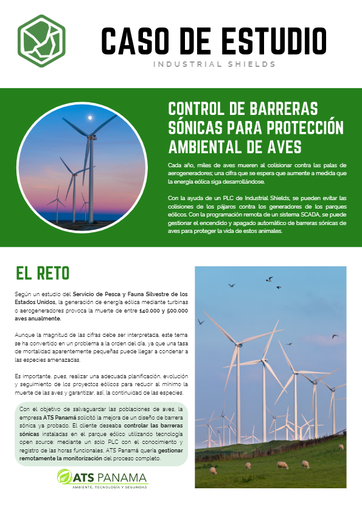 CASO de ESTUDIO (ESP) - Automatización barrera sónica para aves