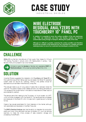 CASE STUDY (ENG) Wire Electrode residual analyzers with Touchberry 10