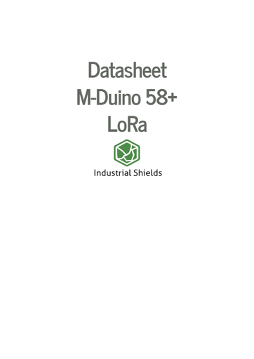 M-Duino 58+ LoRa