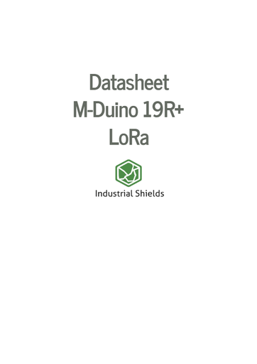 M-Duino 19R+ LoRa