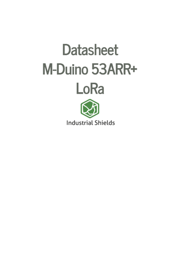 M-Duino 53ARR+ LoRa