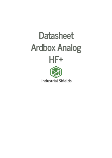 Ardbox Analog Arduino PLC