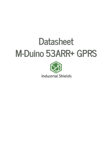MDuino 53ARR+ GPRS Arduino PLC