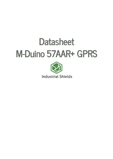 M-Duino 57AAR+ GPRS Arduino PLC