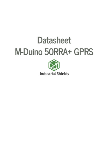 MDuino 50RRA+ GPRS Arduino PLC