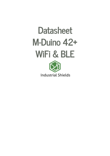 M-Duino 42+ WiFi & BLE Arduino PLC