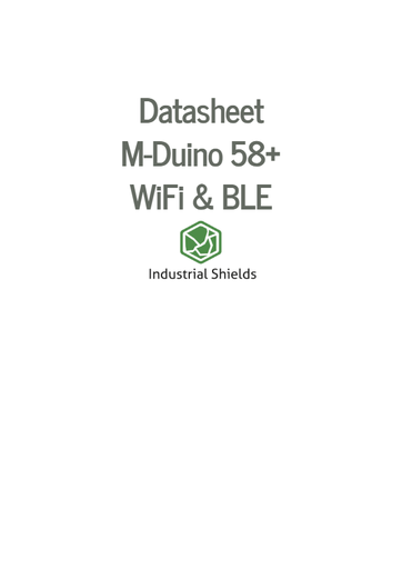 M-Duino 58+ WiFi & BLE Arduino PLC