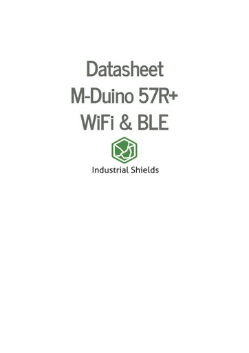 M-Duino 57R+ WiFi & BLE Arduino PLC