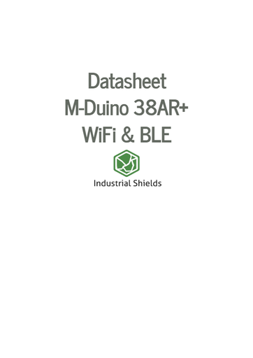M-Duino 38AR+ WiFi & BLE Arduino PLC