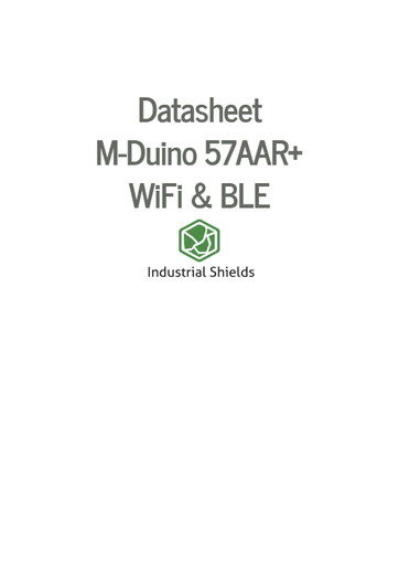 M-Duino 57AAR+ WiFi & BLE Arduino PLC