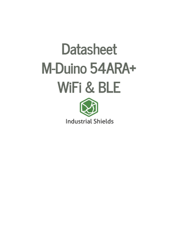M-Duino 54ARA+ WiFi & BLE Arduino PLC