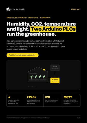 Case study: greenhouse automation with Arduino PLCs and a Raspberry Pi Panel PC