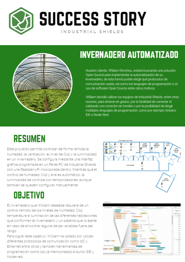 Invernadero Automatizado con PLC industrial basado en Arduino