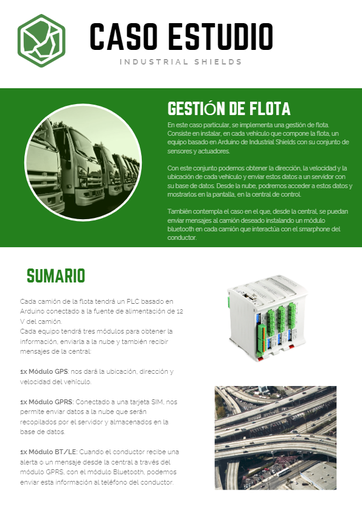 Gestión de flotas con plc industrial basado en arduino