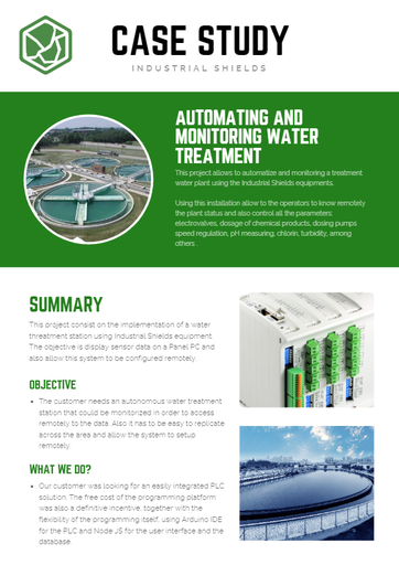 Water Treatment with ESP32 PLC
