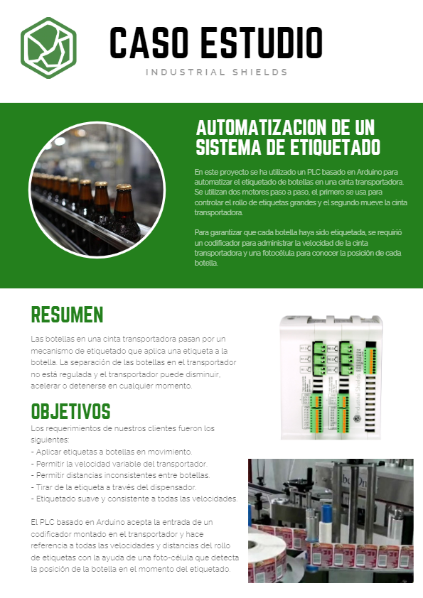 Automatización de un sistema de etiquetado - Caso de estudio