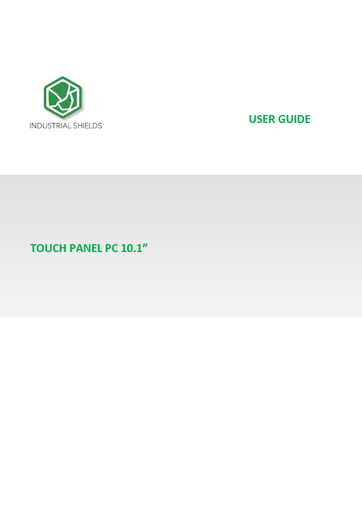 2019-05-15 Asus Touch Panel PC 10.1'' User Guide