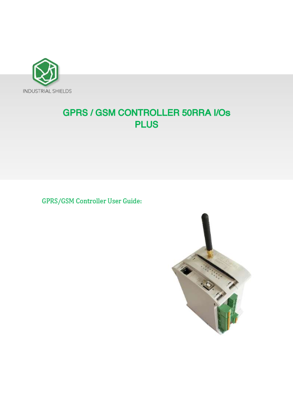 GPRS-GSM Controller User Guide 50RRA